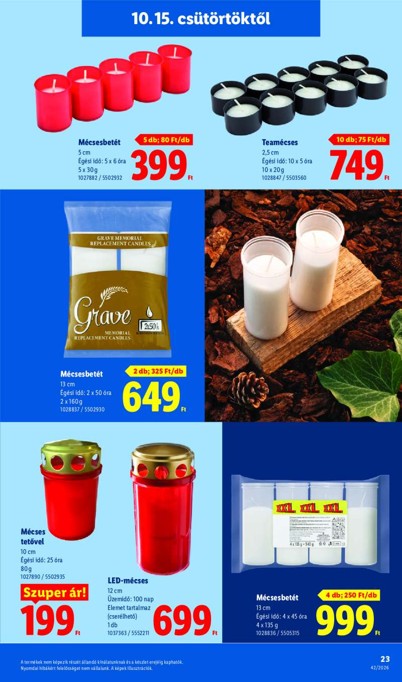 Lidl Érvényes 10.15-től 23 oldal