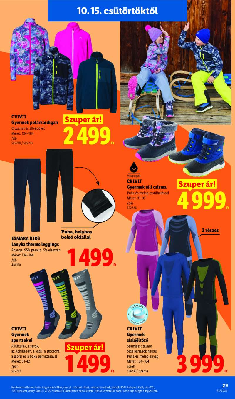 Lidl Érvényes 10.15-től 29 oldal