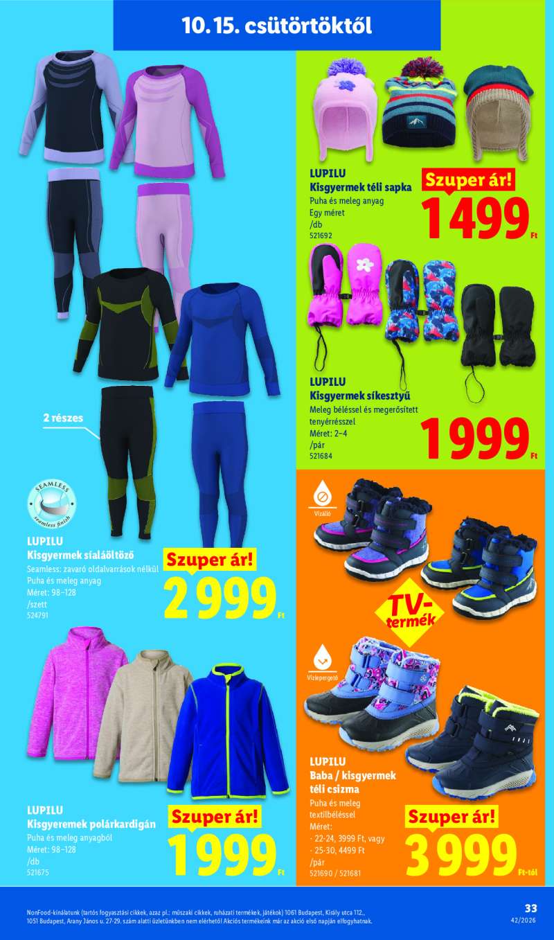Lidl Érvényes 10.15-től 33 oldal