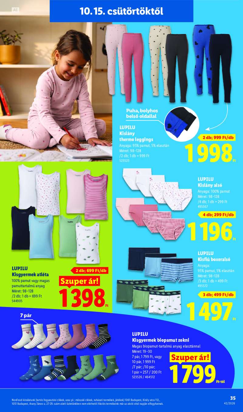 Lidl Érvényes 10.15-től 35 oldal