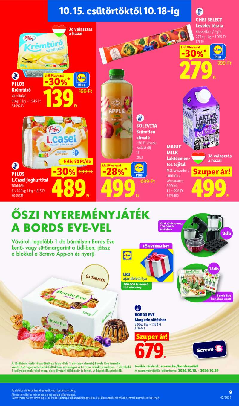 Lidl Érvényes 10.15-től 9 oldal
