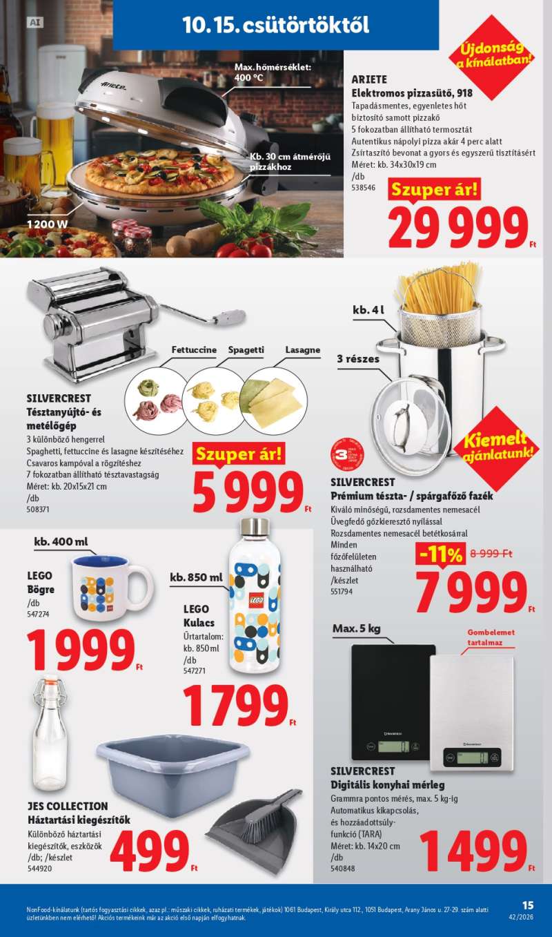 Lidl NonFood Akciós Újság 15 oldal