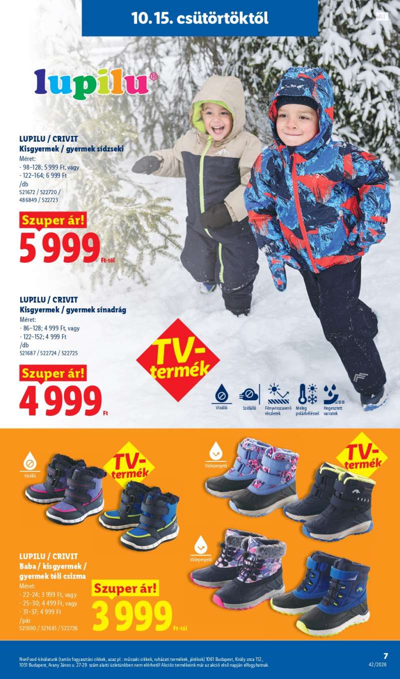 Lidl NonFood Akciós Újság 7 oldal