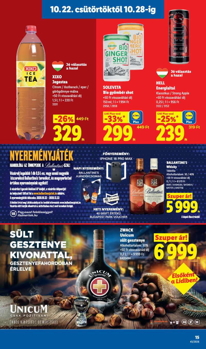Lidl Akciós Újság 15 oldal