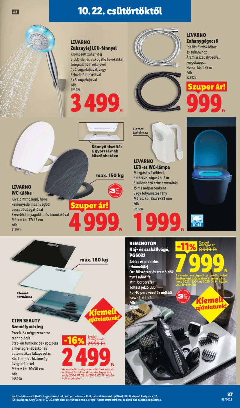 Lidl Akciós Újság 37 oldal