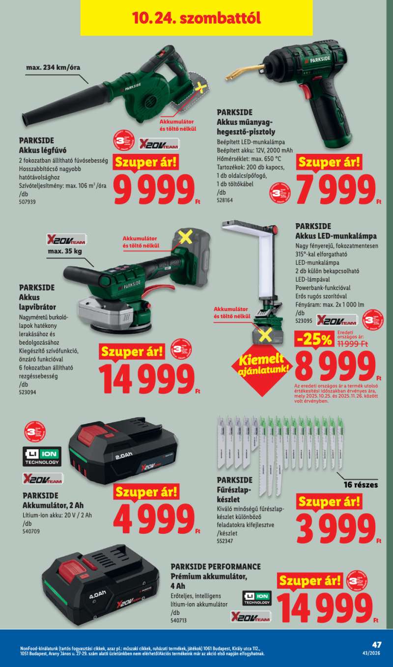 Lidl Akciós Újság 47 oldal