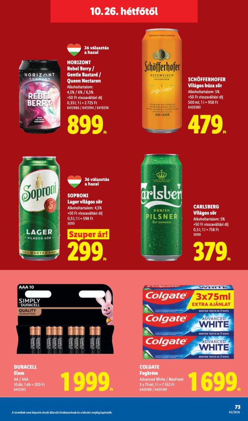 Lidl Akciós Újság 73 oldal