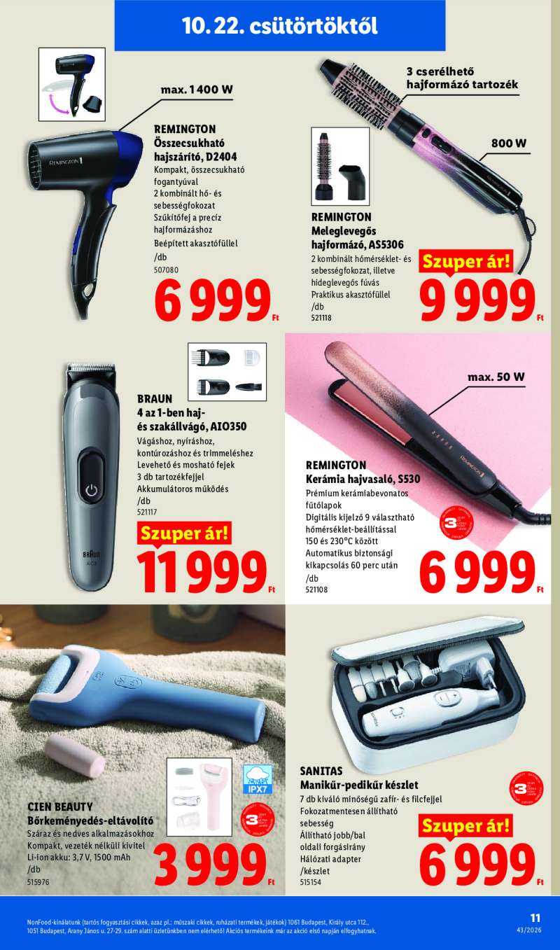 Lidl Érvényes 10.22-től 11 oldal