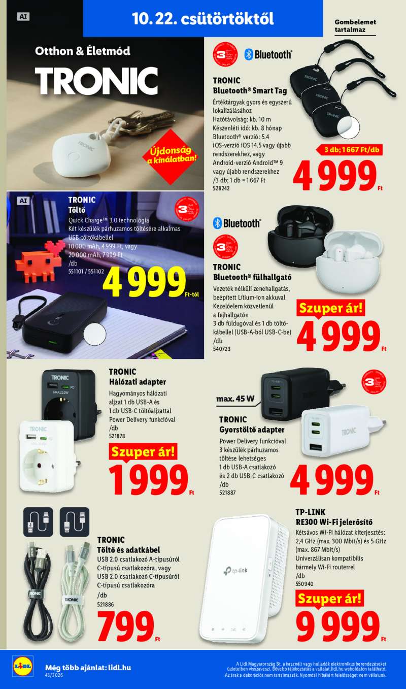 Lidl Érvényes 10.22-től 12 oldal