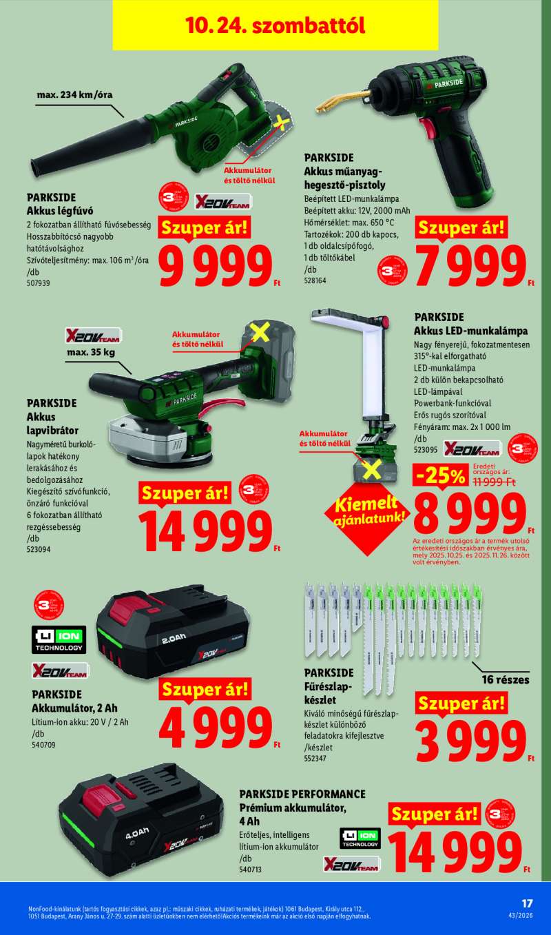 Lidl Érvényes 10.22-től 17 oldal