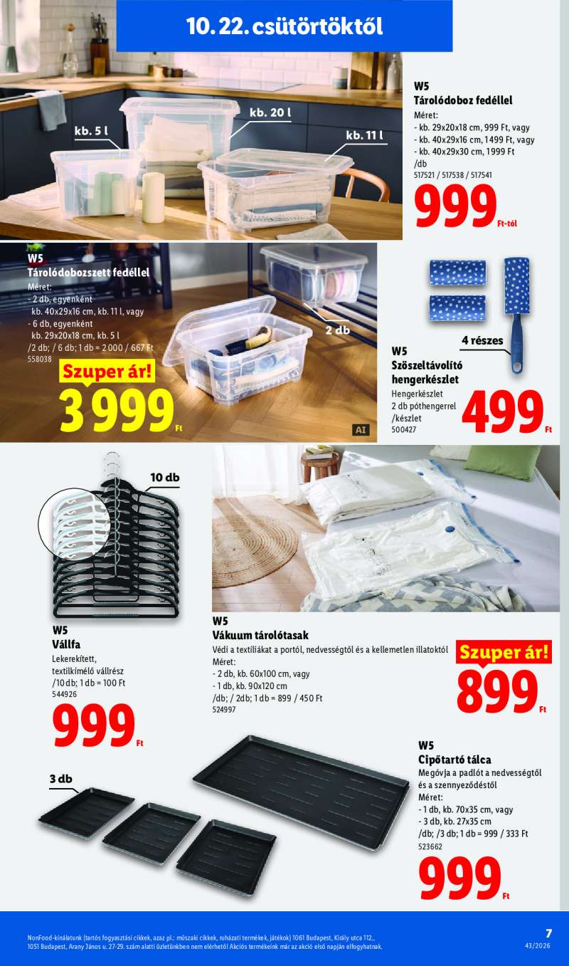 Lidl Érvényes 10.22-től 7 oldal