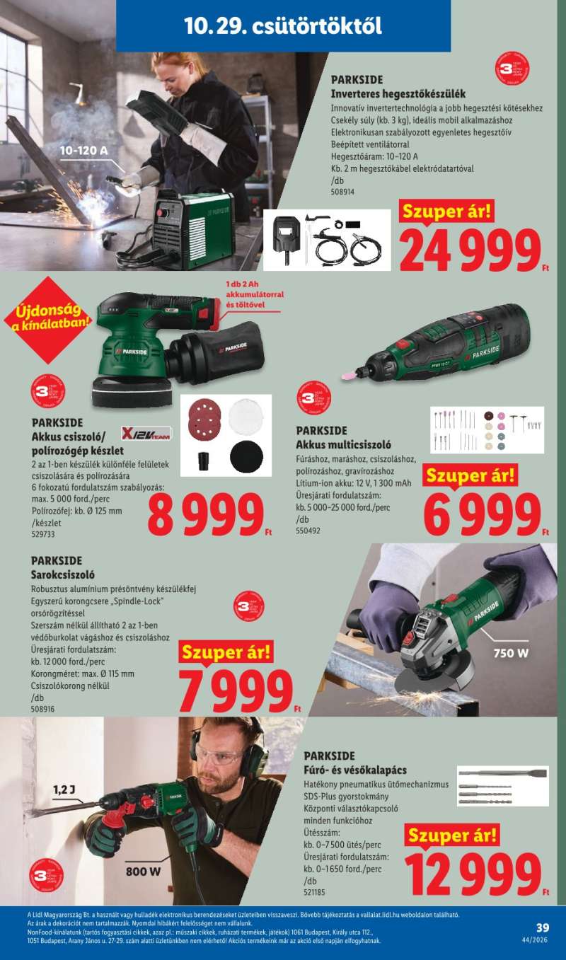 Lidl Akciós Újság 39 oldal