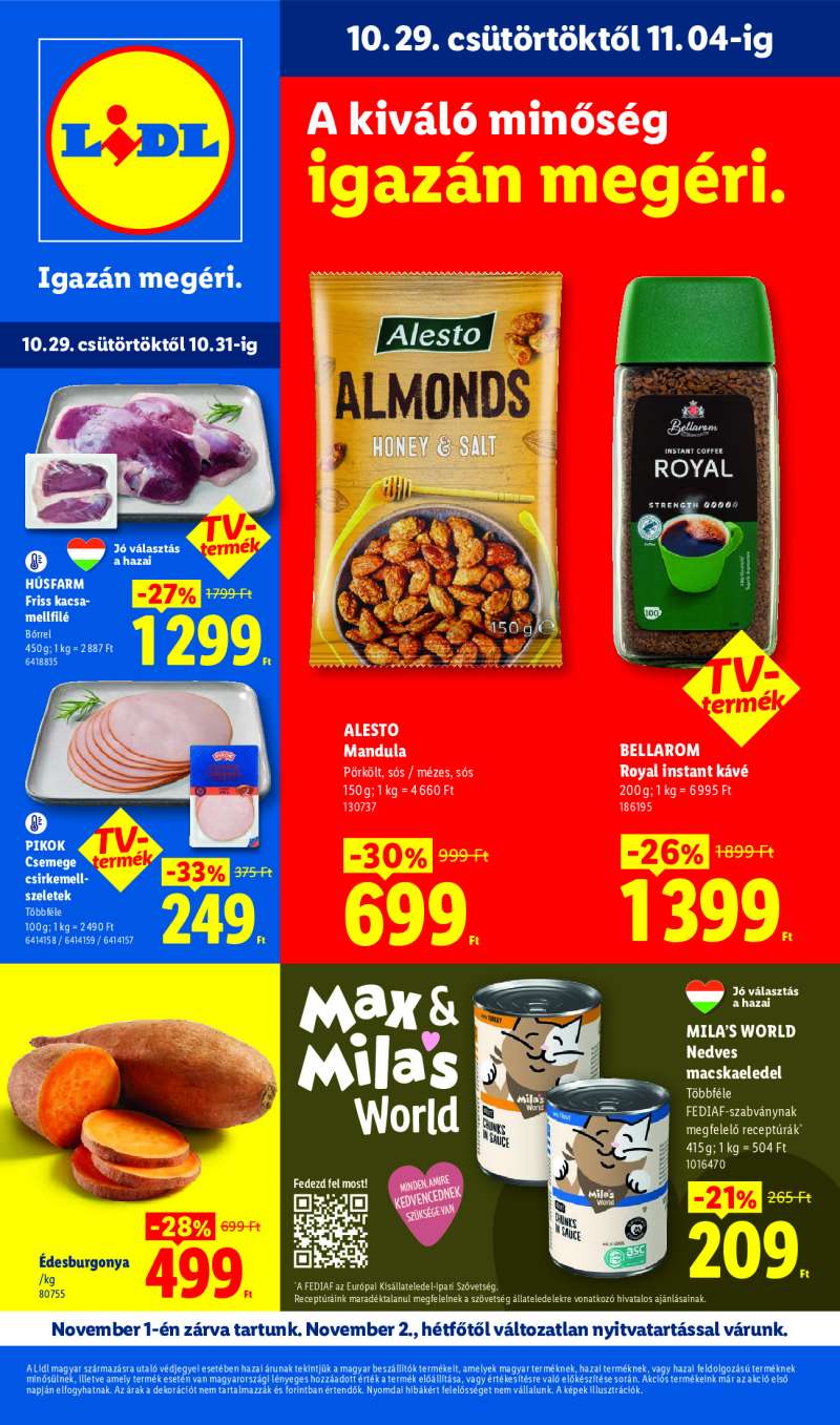 Lidl Érvényes 10.29-től 1 oldal