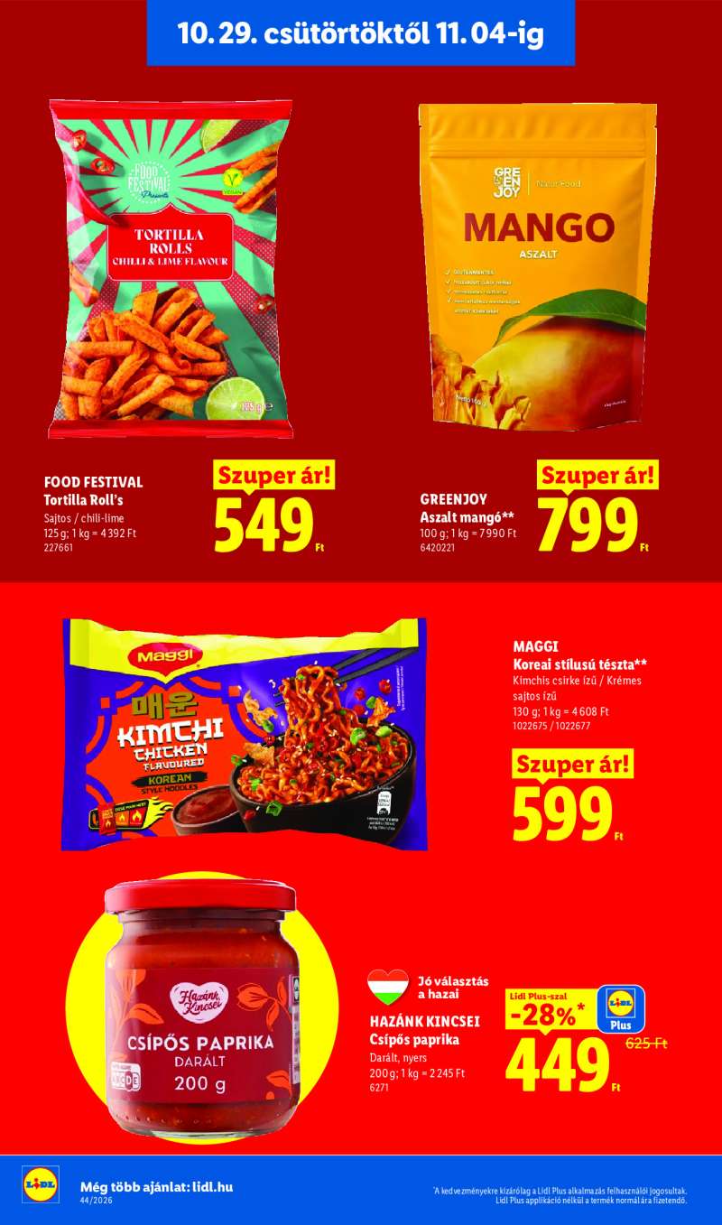 Lidl Érvényes 10.29-től 16 oldal