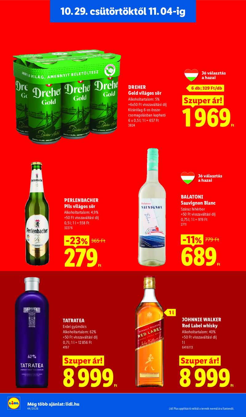 Lidl Érvényes 10.29-től 18 oldal