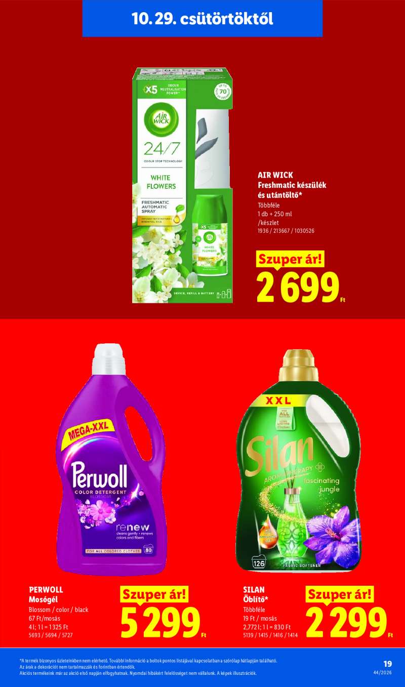 Lidl Érvényes 10.29-től 19 oldal