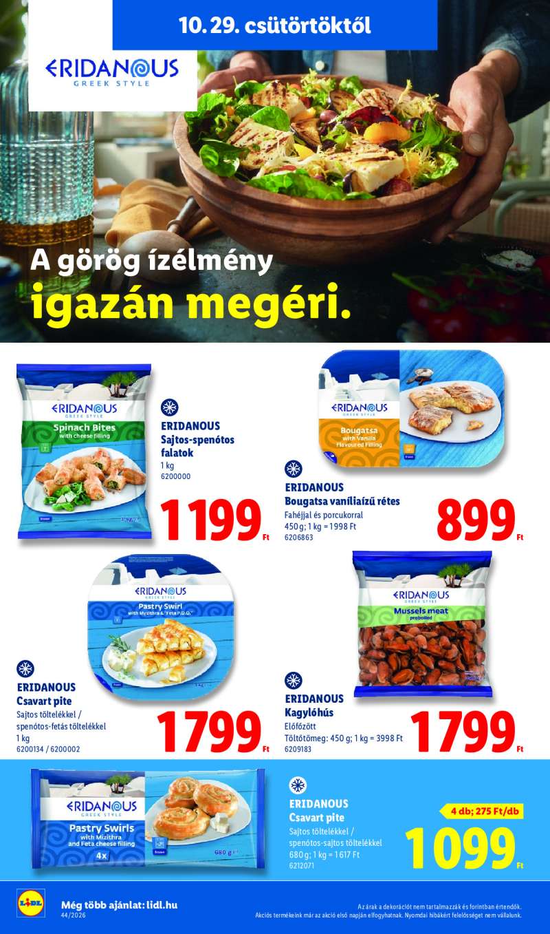 Lidl Érvényes 10.29-től 22 oldal