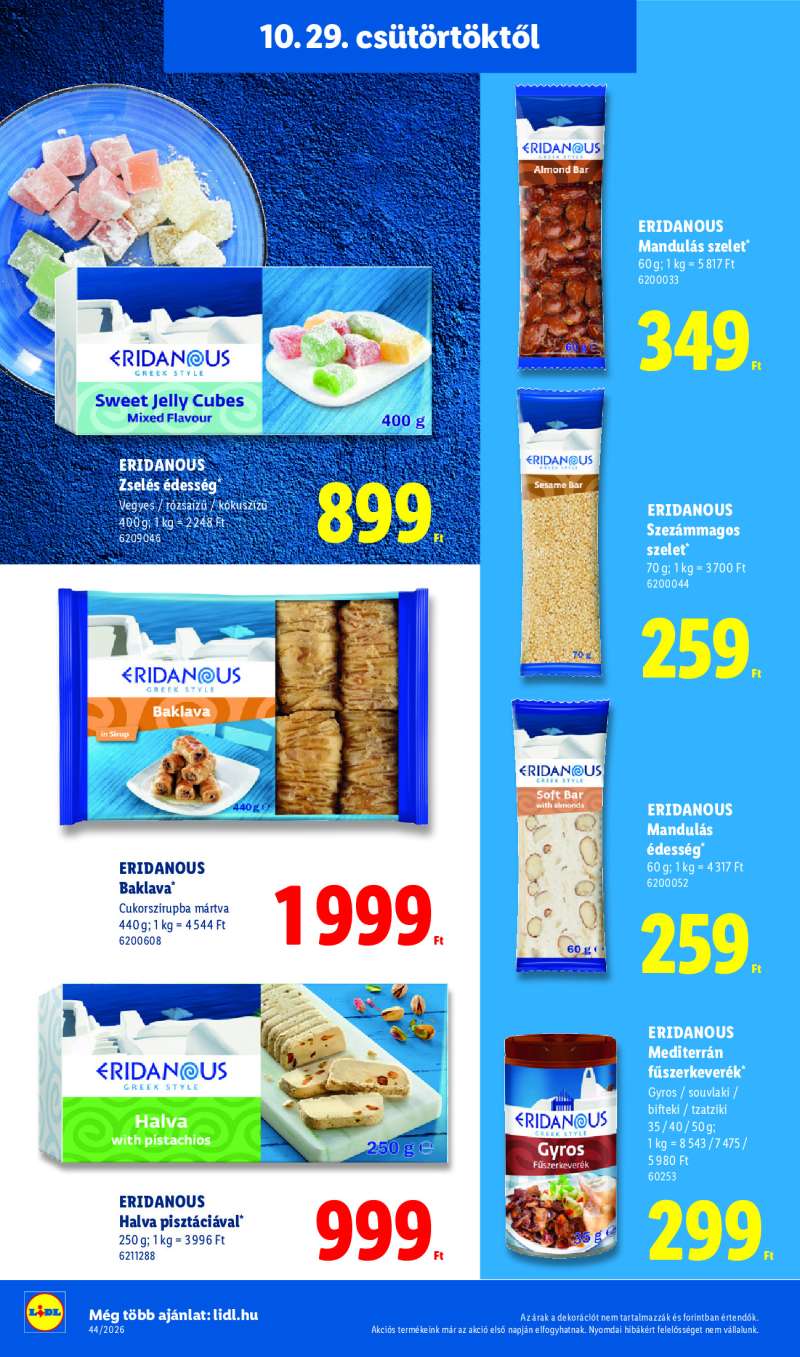 Lidl Érvényes 10.29-től 26 oldal