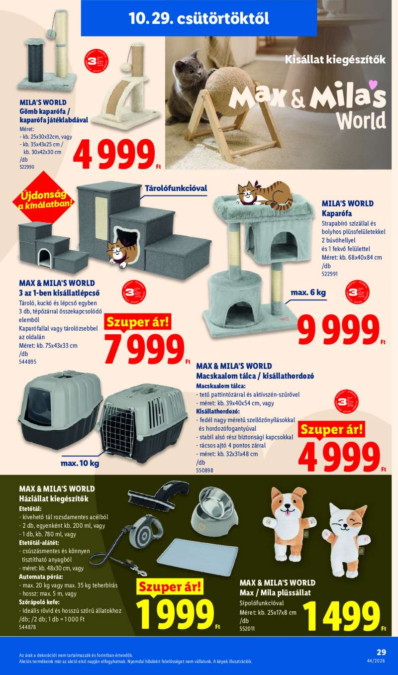 Lidl Érvényes 10.29-től 29 oldal