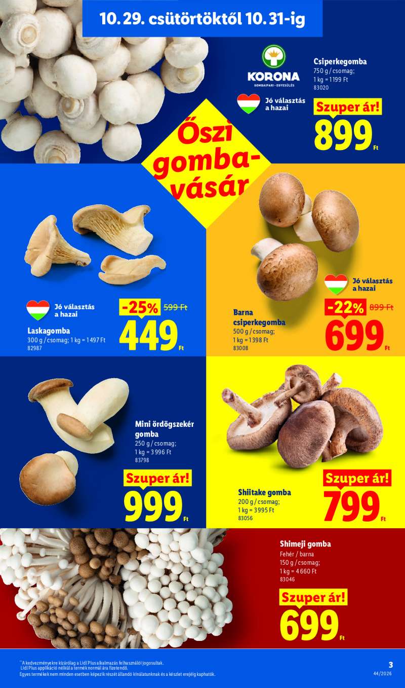 Lidl Érvényes 10.29-től 3 oldal