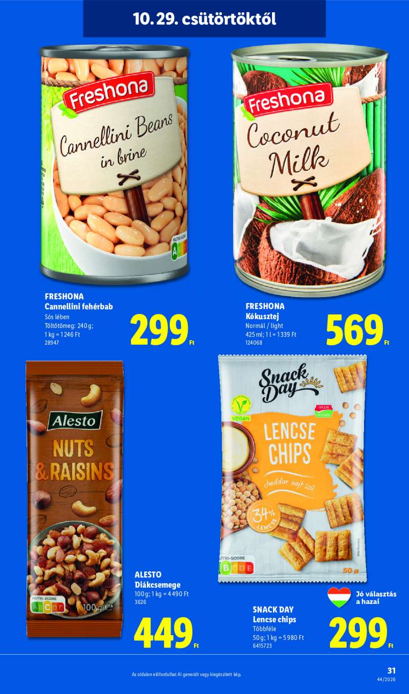 Lidl Érvényes 10.29-től 31 oldal