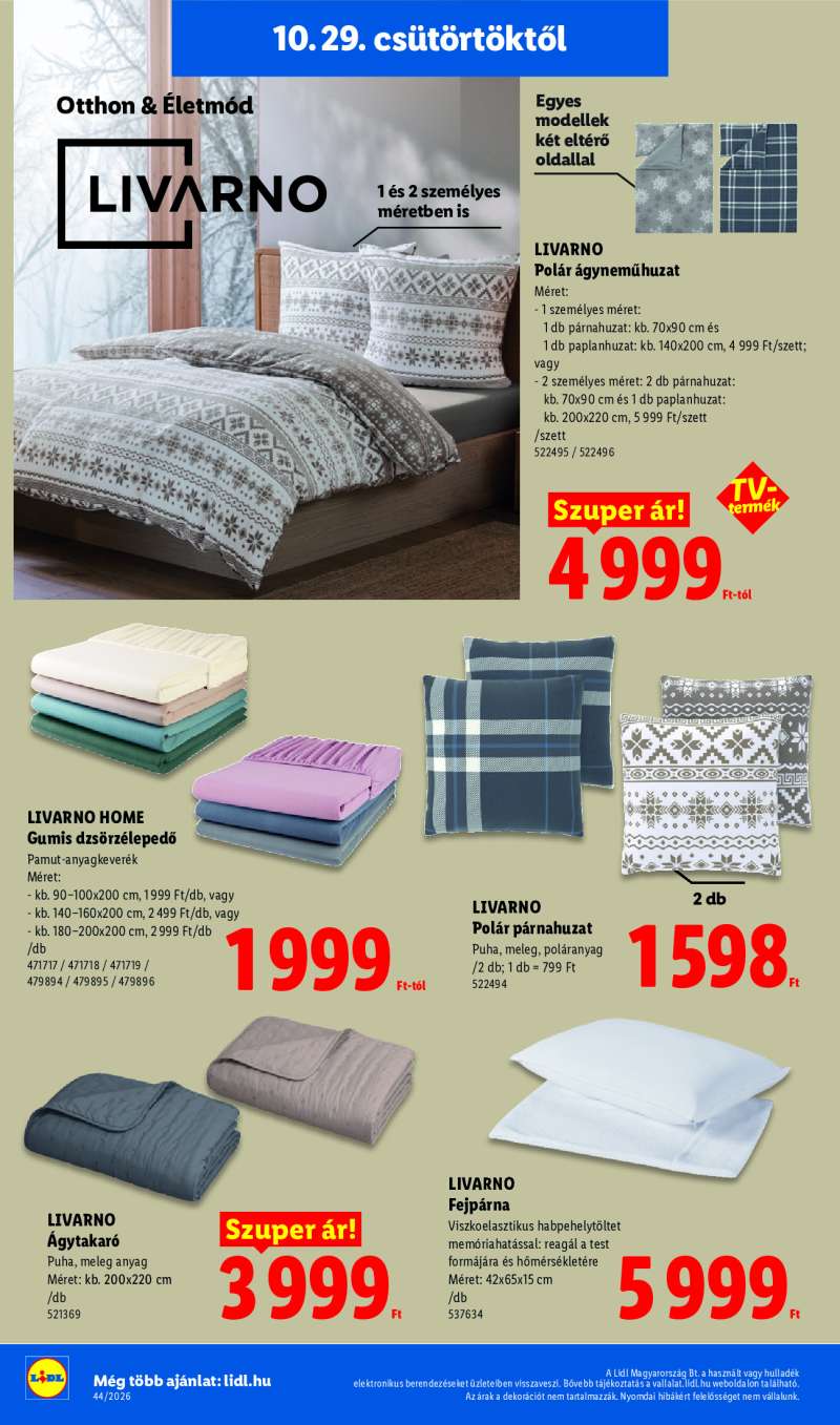 Lidl Érvényes 10.29-től 32 oldal