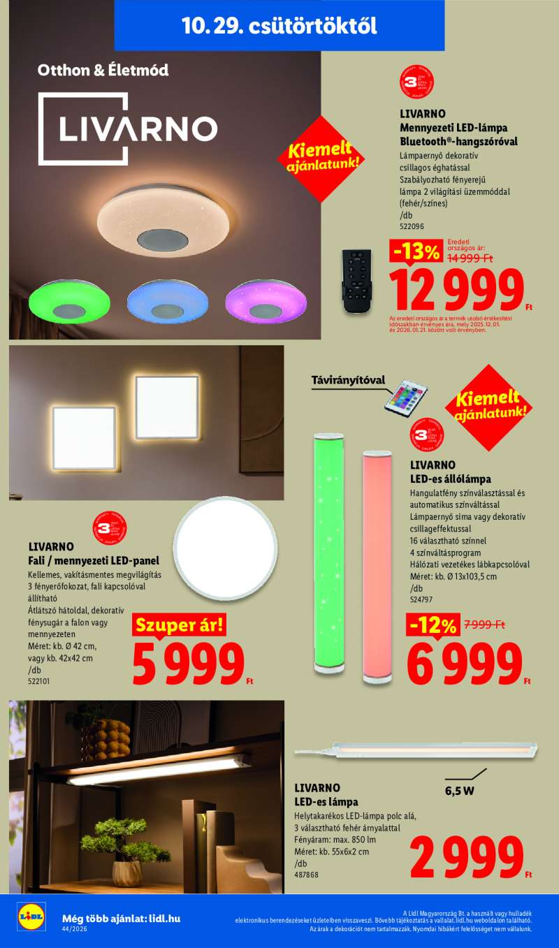 Lidl Érvényes 10.29-től 34 oldal