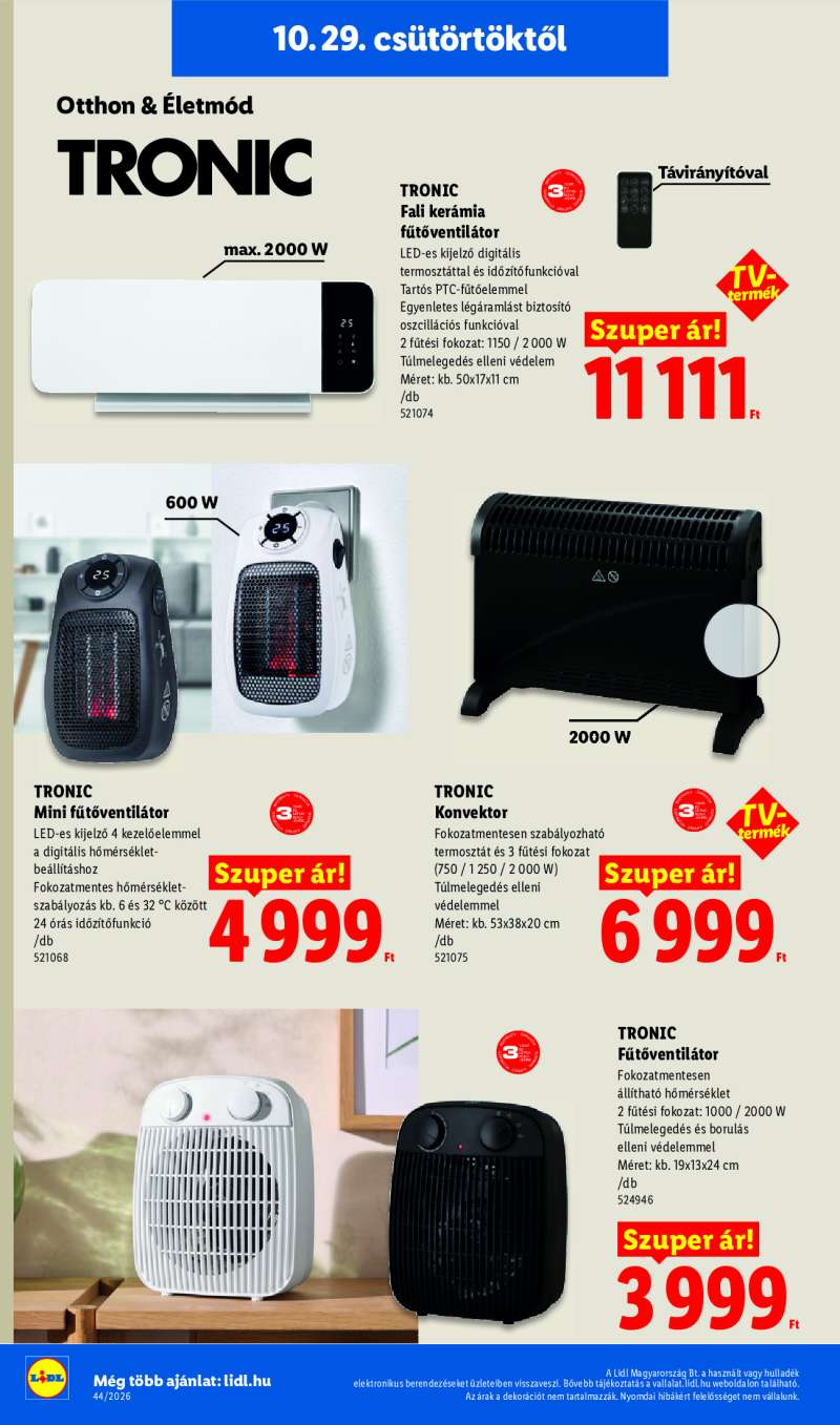 Lidl Érvényes 10.29-től 36 oldal