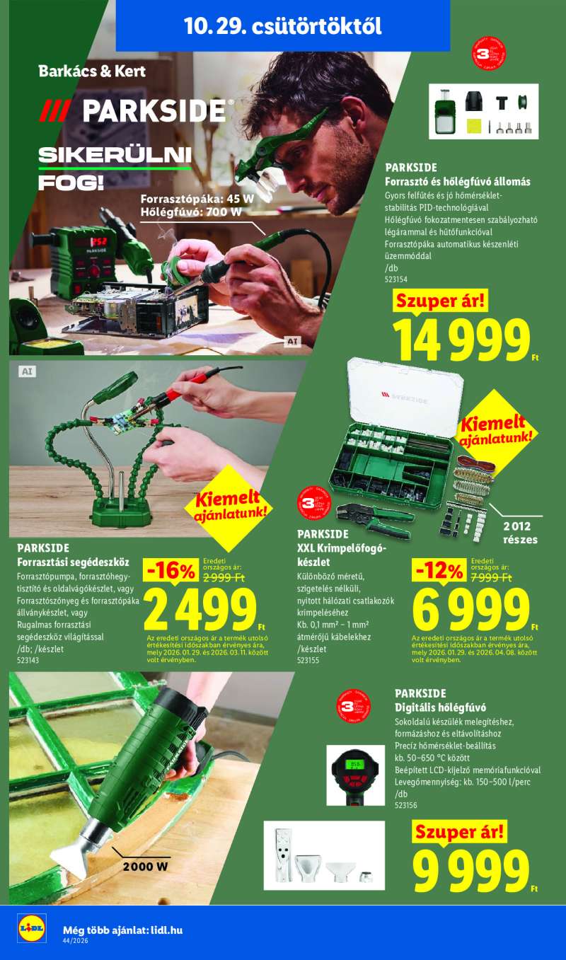 Lidl Érvényes 10.29-től 38 oldal