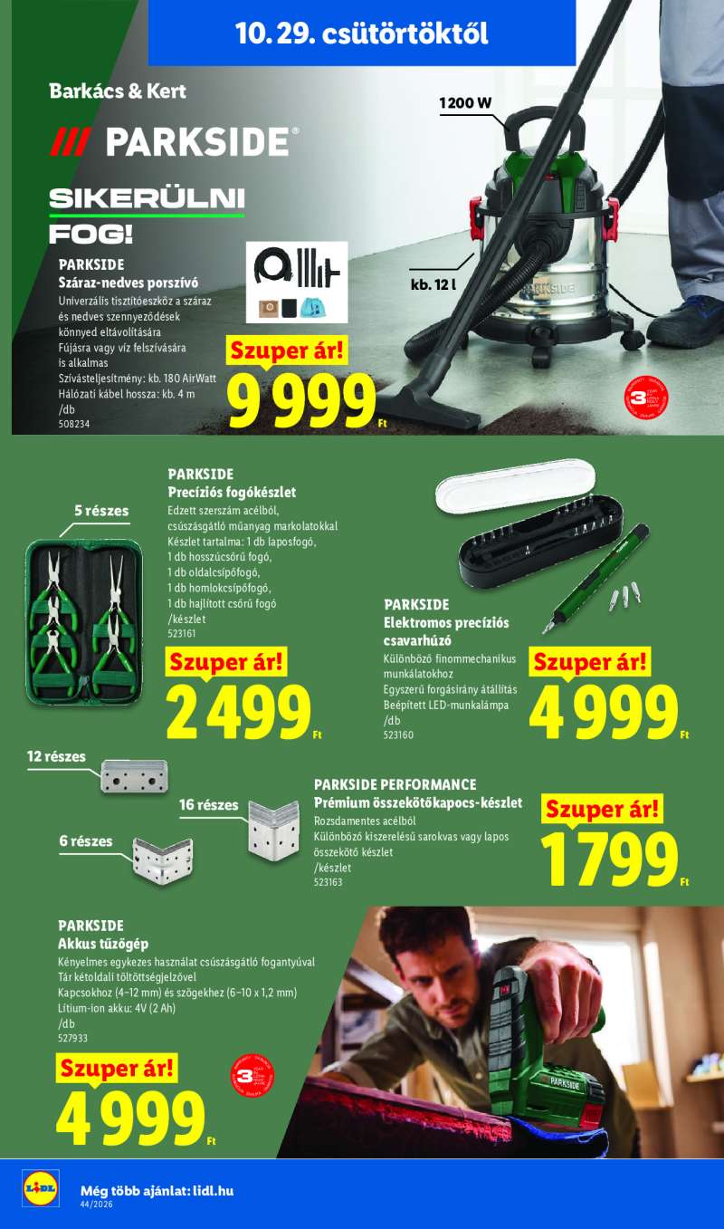 Lidl Érvényes 10.29-től 40 oldal