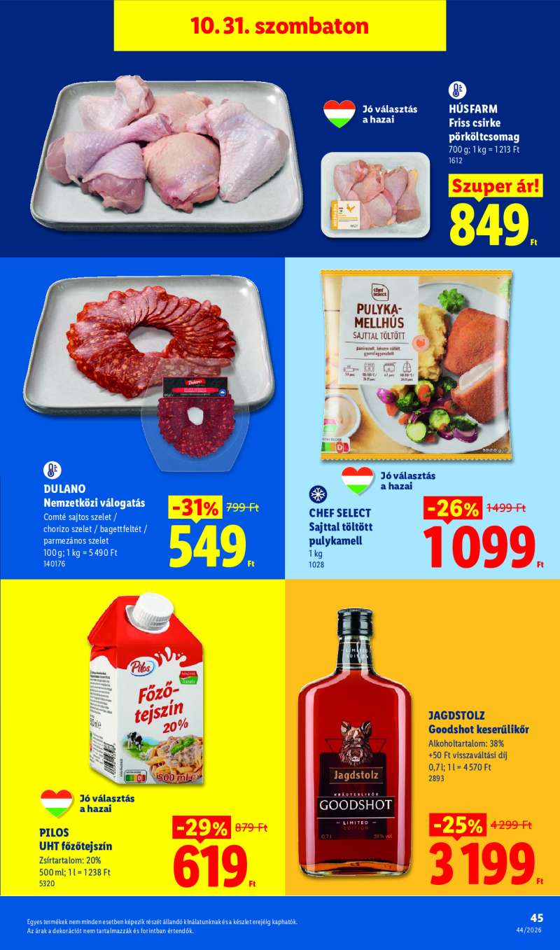 Lidl Érvényes 10.29-től 45 oldal