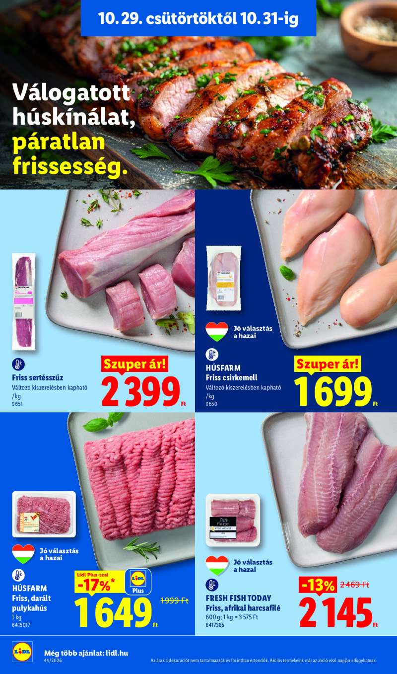Lidl Érvényes 10.29-től 8 oldal
