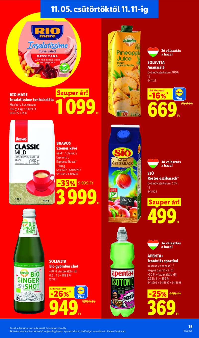 Lidl Érvényes 11.05-től 15 oldal