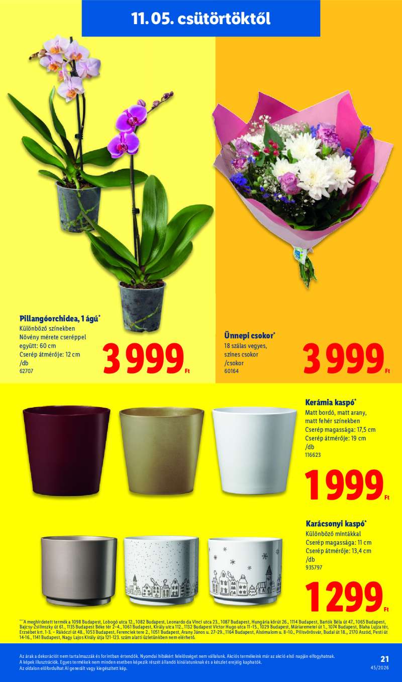 Lidl Érvényes 11.05-től 21 oldal
