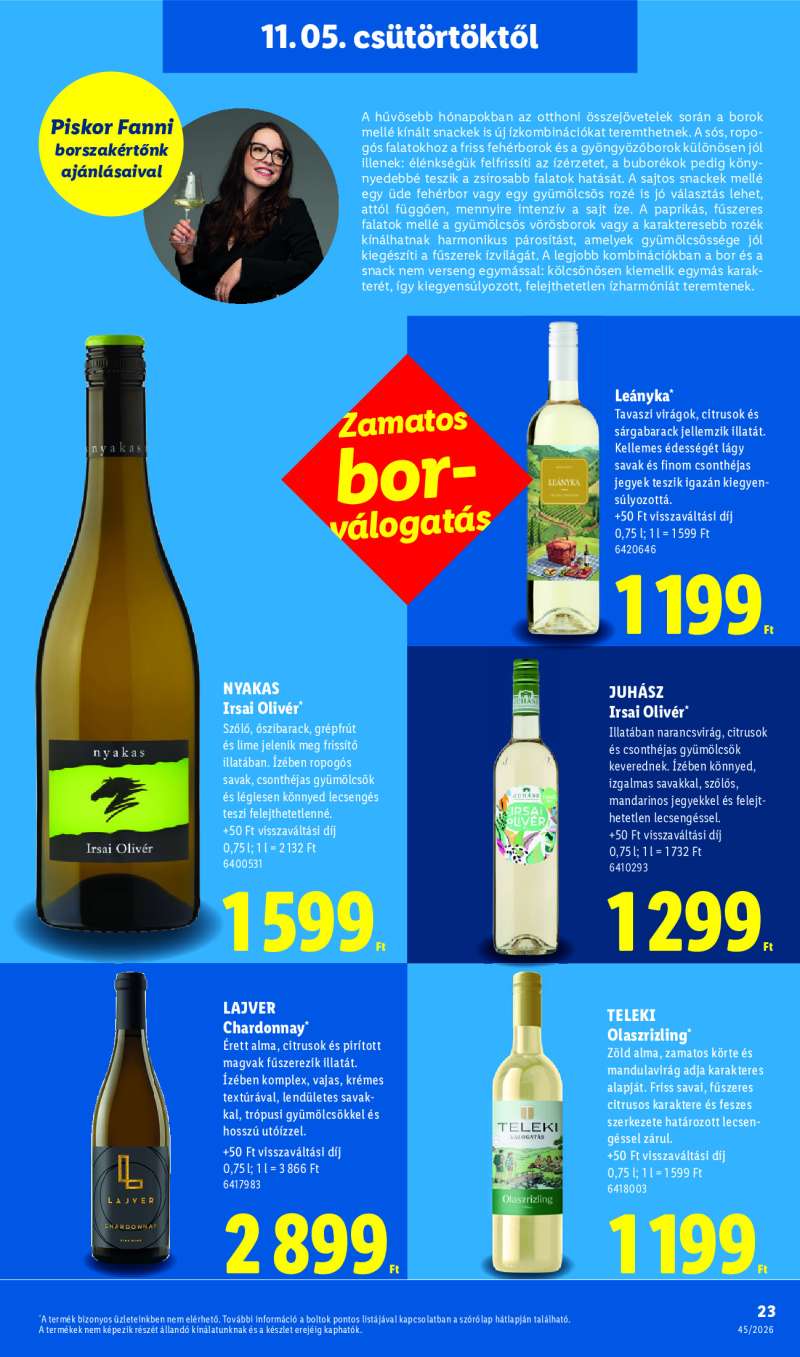 Lidl Érvényes 11.05-től 23 oldal
