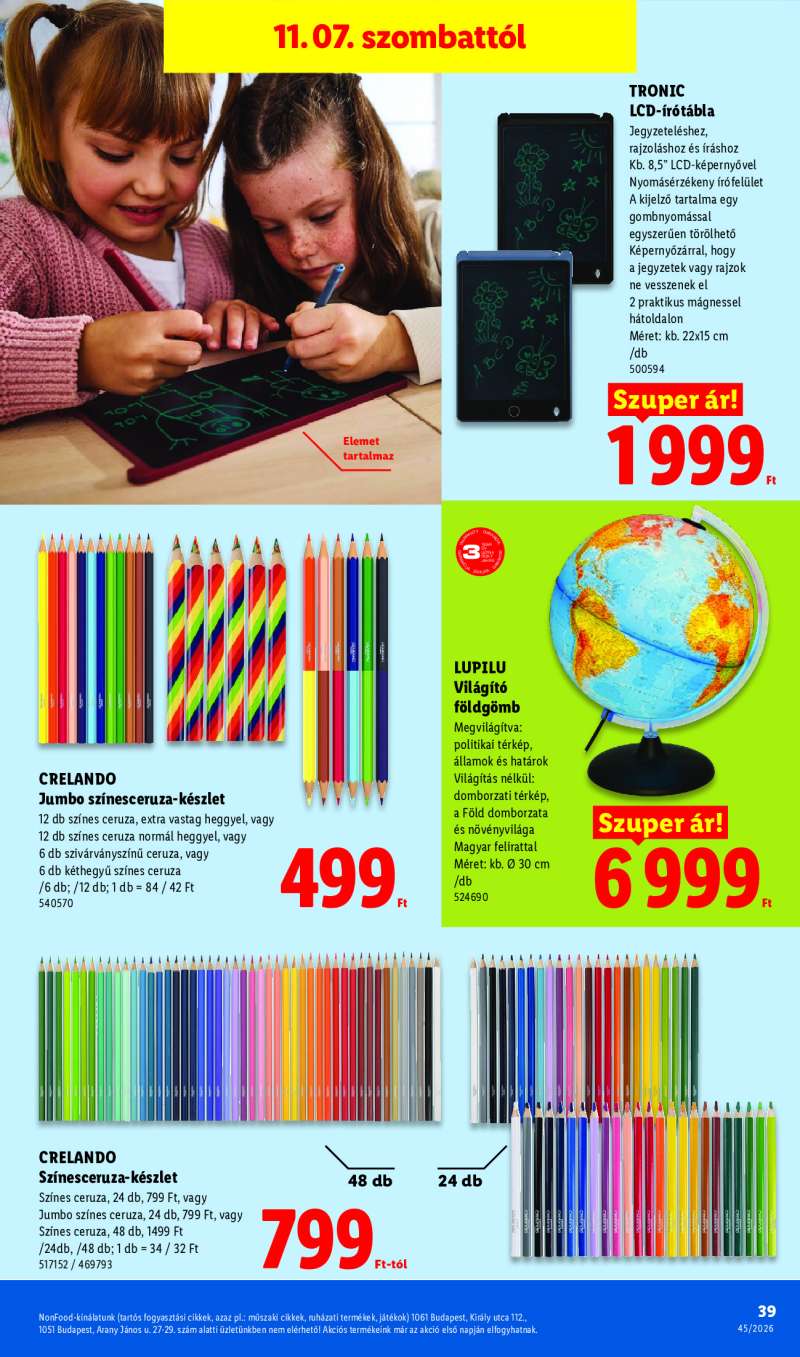Lidl Érvényes 11.05-től 39 oldal