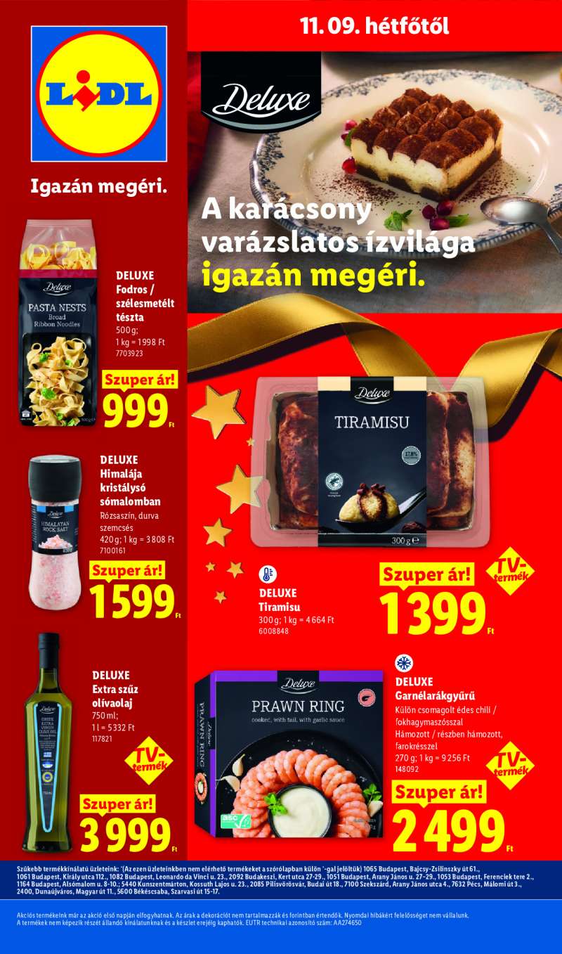 Lidl Érvényes 11.09-től 22 oldal