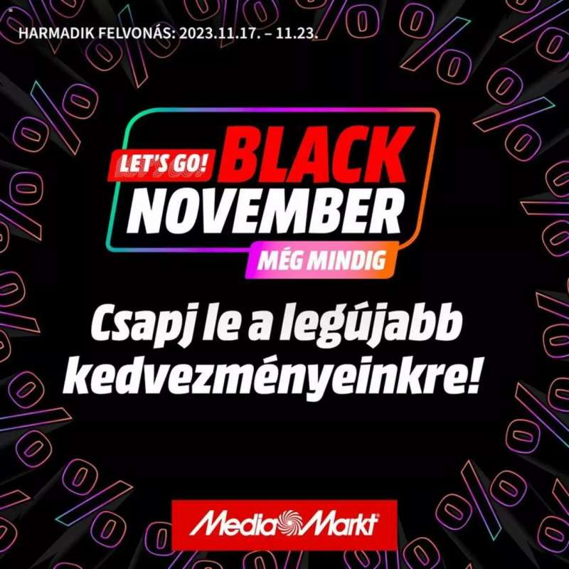 Media Markt Black November értesítés 1 oldal