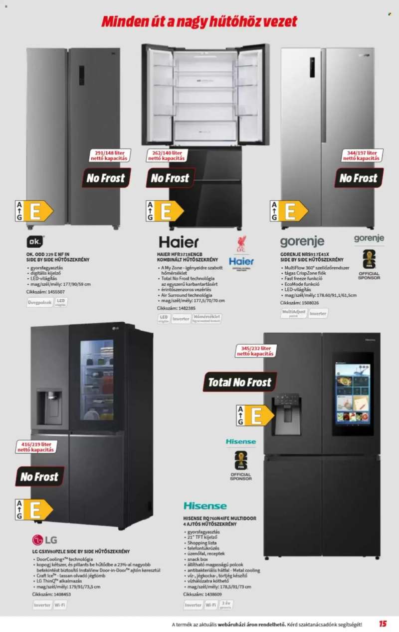 Media Markt Media Markt akciós újság 15 oldal