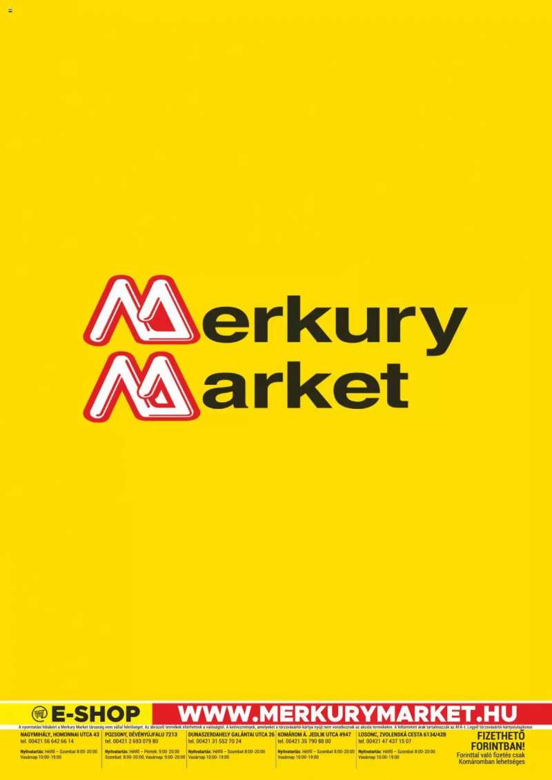 Merkury Market Akciós Újság Merkury Market 10 oldal