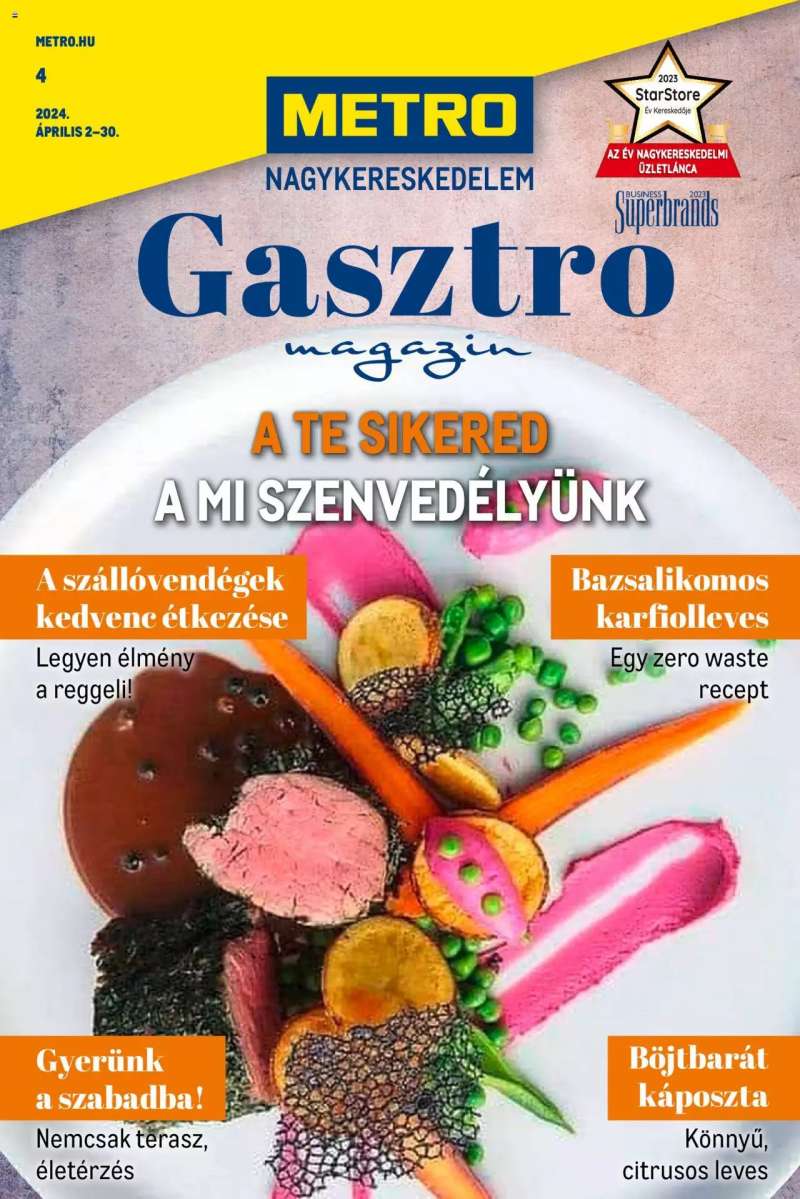 Metro Gasztro magazin 2024/04 1 oldal