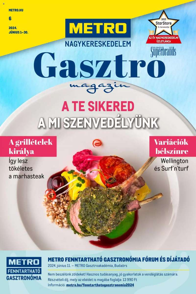 Metro Gasztro magazin 2024/06 1 oldal