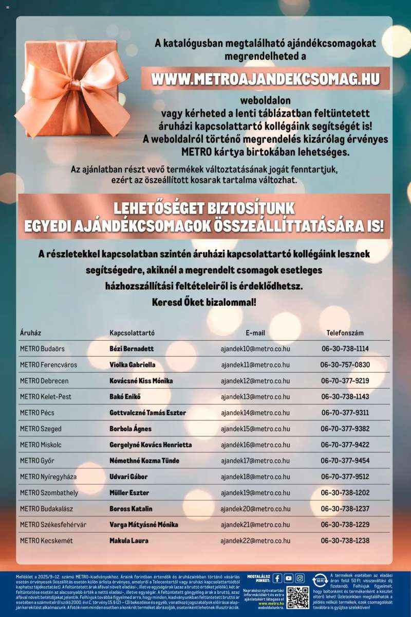 Metro Ajándékmegoldások 12 oldal
