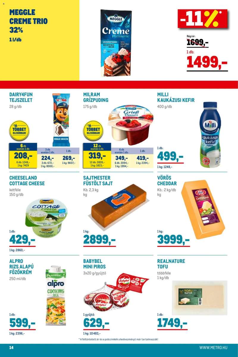 Metro Élelmiszer és Szezonális katalógus 2025/11 14 oldal