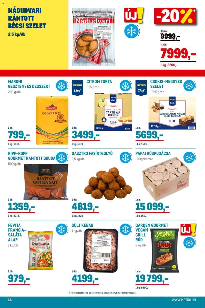 Metro Élelmiszer és Szezonális katalógus 2025/11 16 oldal