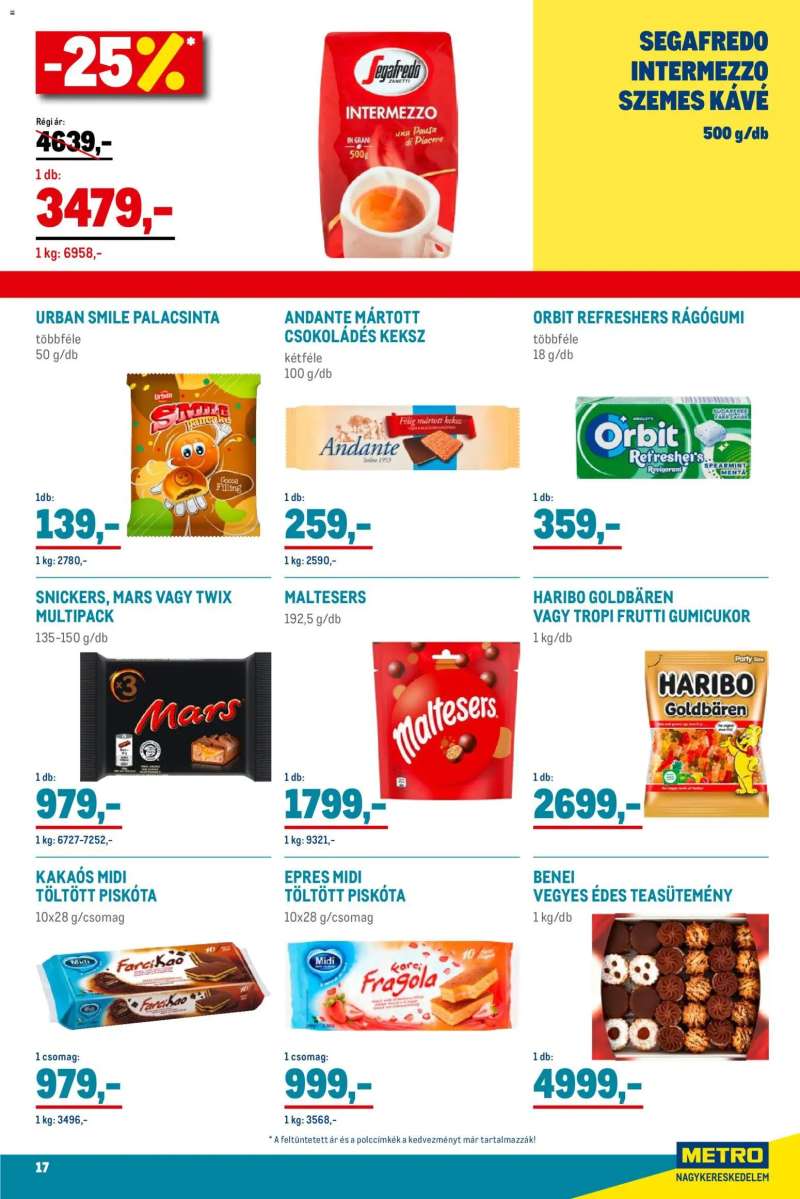 Metro Élelmiszer és Szezonális katalógus 2025/11 17 oldal