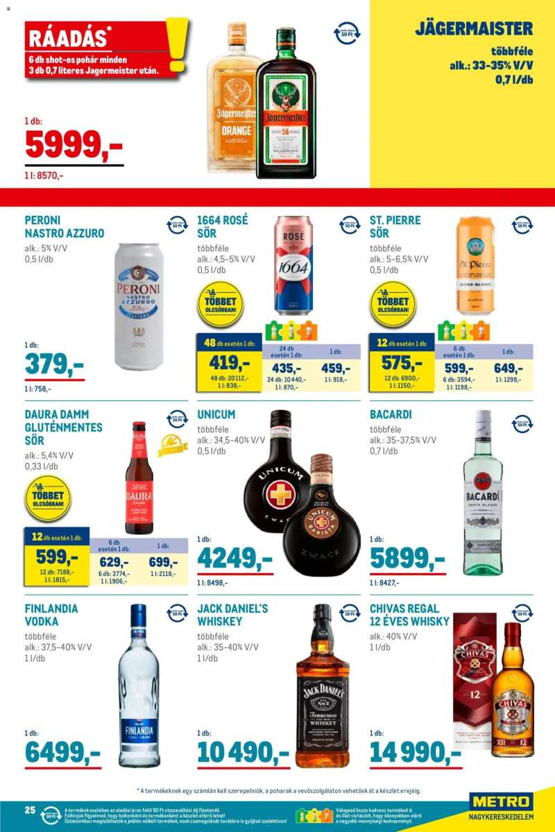 Metro Élelmiszer és Szezonális katalógus 2025/11 25 oldal