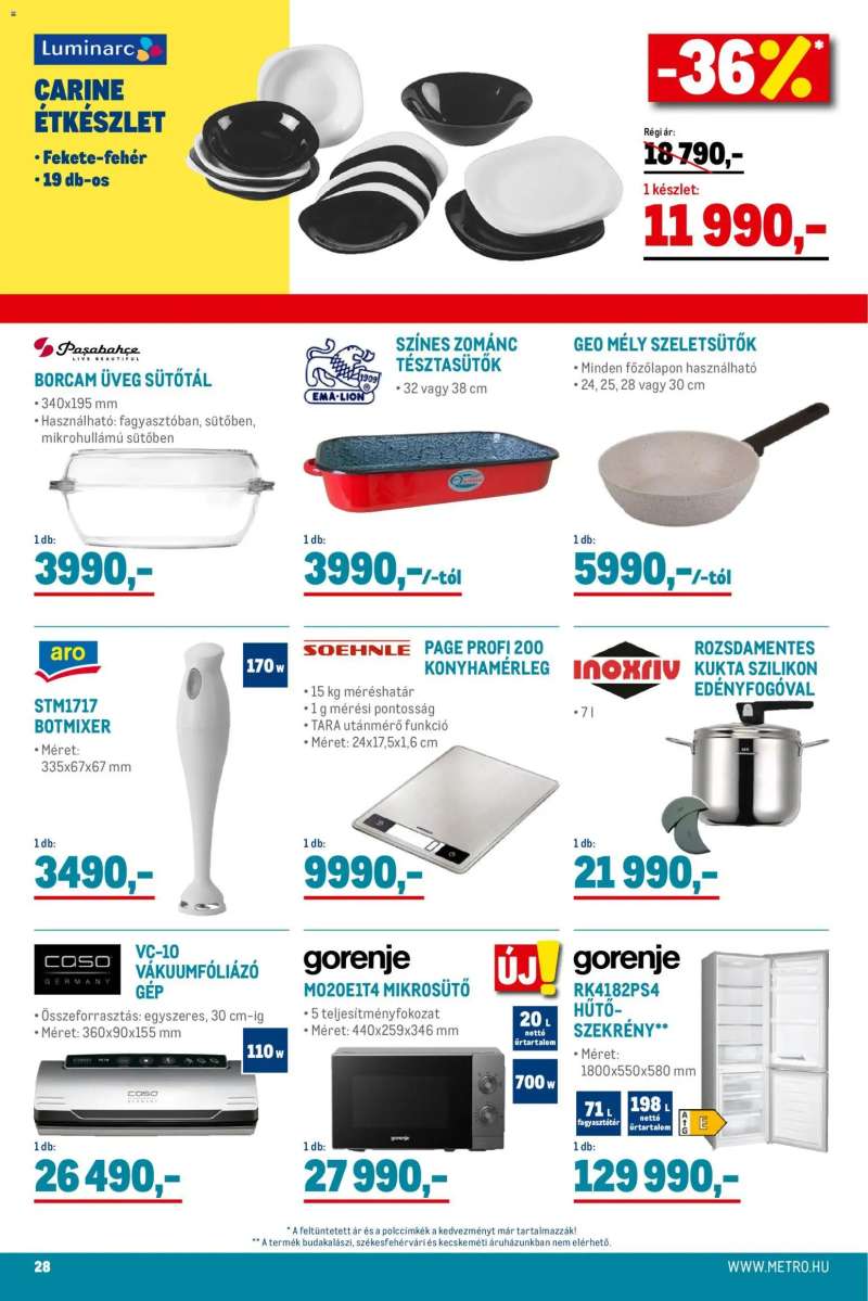 Metro Élelmiszer és Szezonális katalógus 2025/11 28 oldal