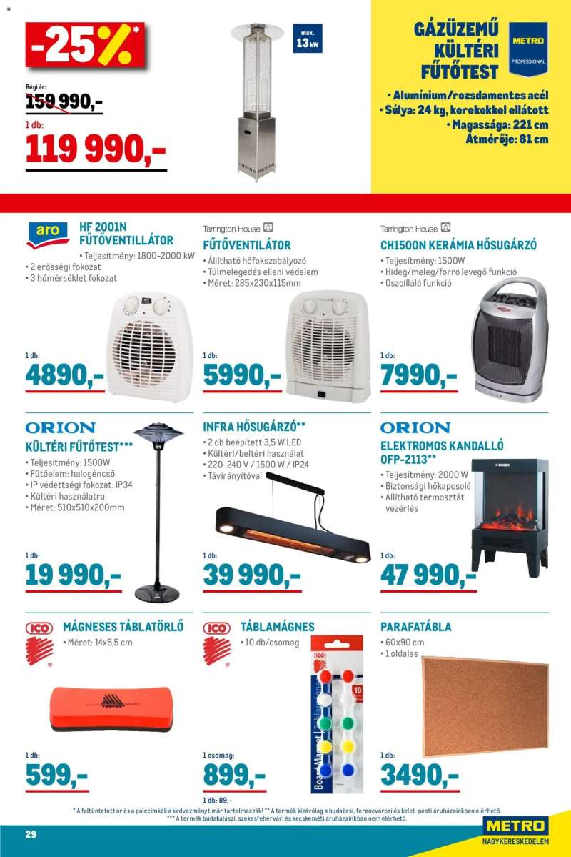Metro Élelmiszer és Szezonális katalógus 2025/11 29 oldal