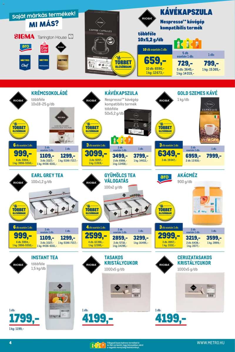 Metro Élelmiszer és Szezonális katalógus 2025/11 4 oldal